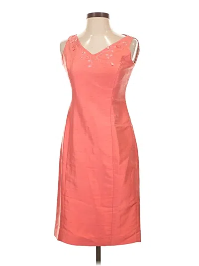 Pre-owned Kay Unger Cocktail Dress In Orange