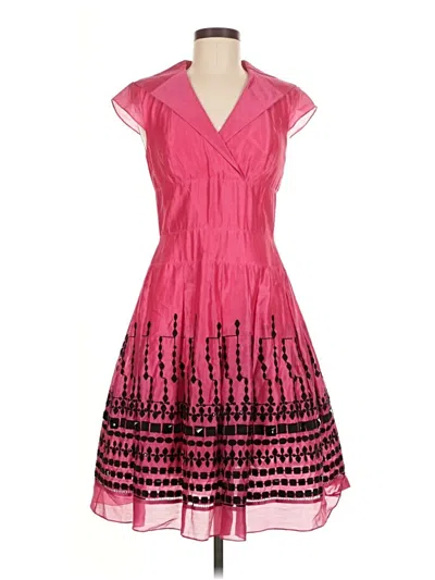 Pre-owned Kay Unger Cocktail Dress In Pink