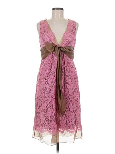 Pre-owned Kay Unger Cocktail Dress In Pink