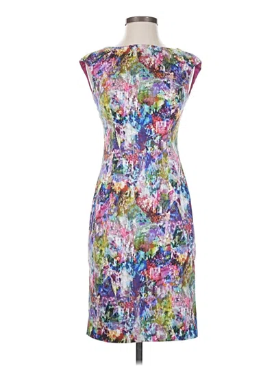 Pre-owned Kay Unger Cocktail Dress In Purple