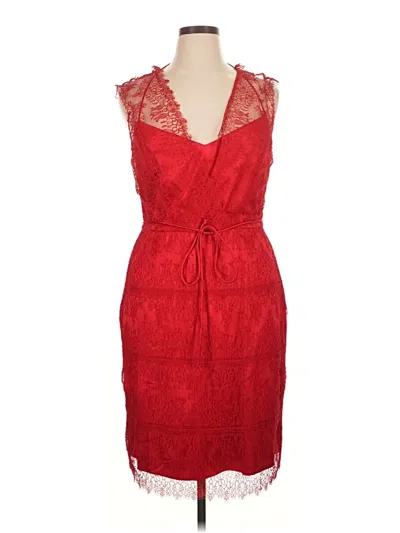 Pre-owned Kay Unger Cocktail Dress In Red