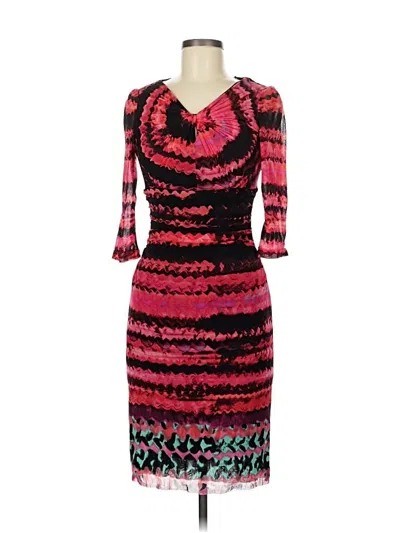 Pre-owned Kay Unger Cocktail Dress In Red