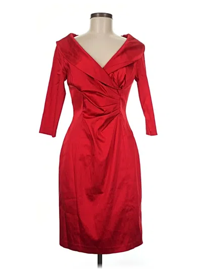 Pre-owned Kay Unger Cocktail Dress In Red