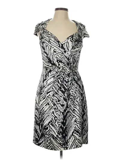 Kay Unger Cocktail Dress In Silver