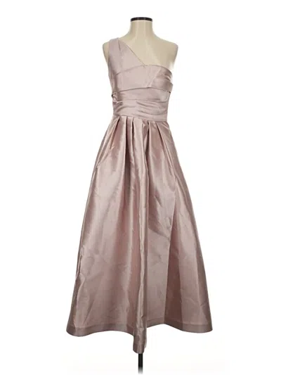 Pre-owned Kay Unger Cocktail Dress In Silver