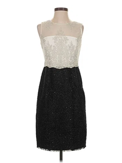 Pre-owned Kay Unger Cocktail Dress In Silver