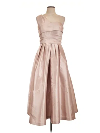 Pre-owned Kay Unger Cocktail Dress In Tan