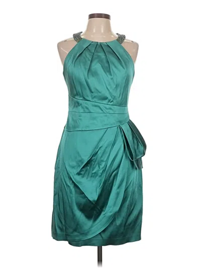 Pre-owned Kay Unger Cocktail Dress In Teal