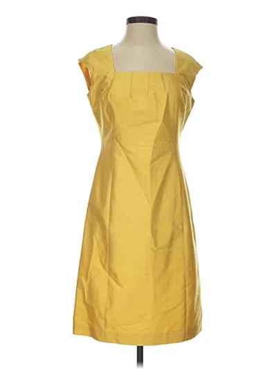Pre-owned Kay Unger Cocktail Dress In Yellow