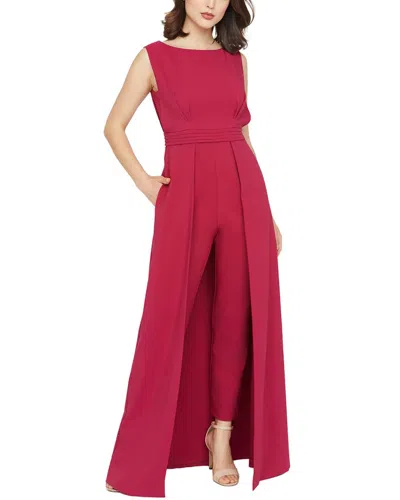 Kay Unger Demi Walk Thru Jumpsuit In Purple