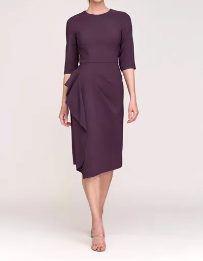 Kay Unger Esther Cocktail Dress In Fig