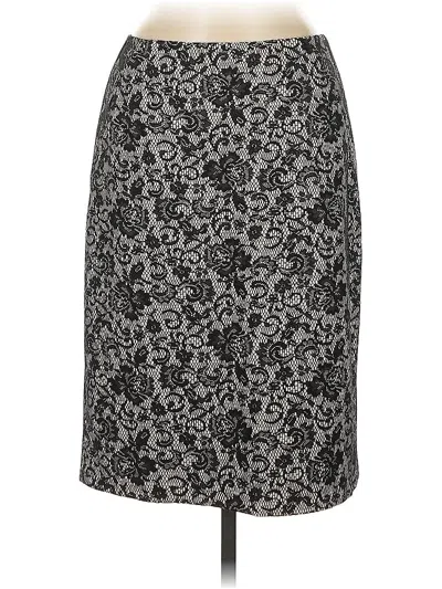 Pre-owned Kay Unger Formal Skirt In Gray