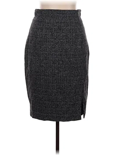 Pre-owned Kay Unger Formal Skirt In Gray