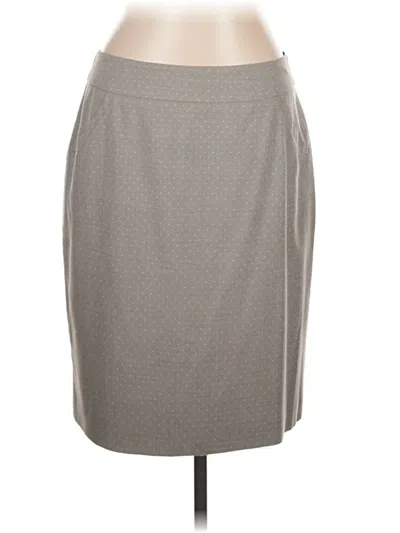 Pre-owned Kay Unger Formal Skirt In Gray