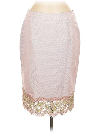 Pre-owned Kay Unger Formal Skirt In Pink