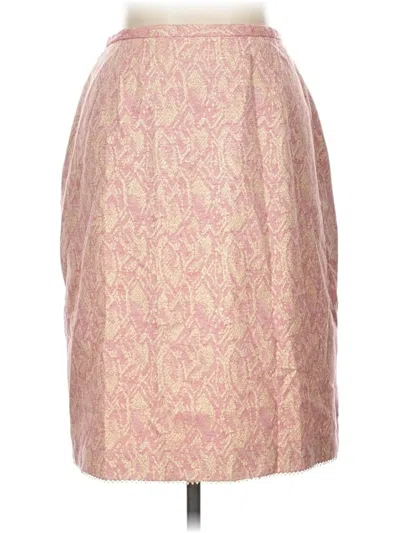 Pre-owned Kay Unger Formal Skirt In Pink