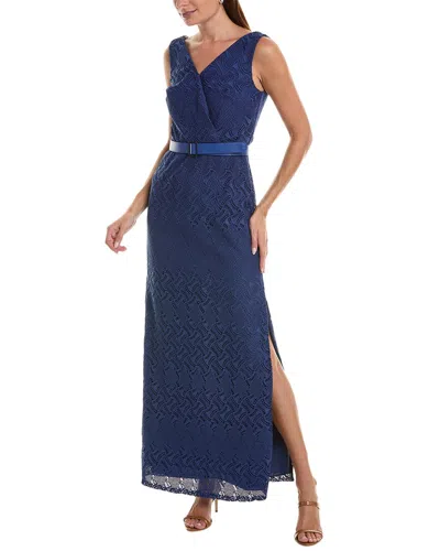 KAY UNGER HENDRIX LACE COLUMN GOWN