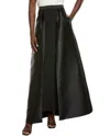 Kay Unger Isabetta Walk-thru Skirt In Black