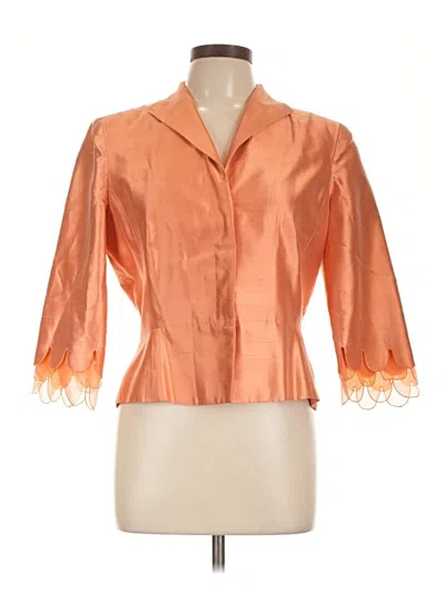 Pre-owned Kay Unger Jacket In Orange