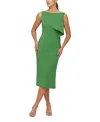 Kay Unger Jolie Midi Dress In Green