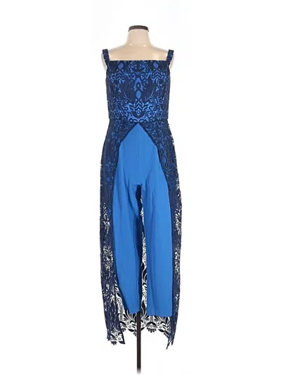 Pre-owned Kay Unger Jumpsuit In Blue