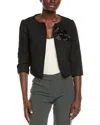 Kay Unger Louisa Evening Jacket In Black