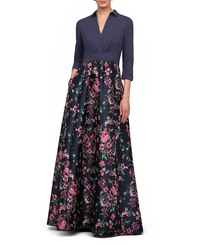 Kay Unger Marceline Gown In Blue