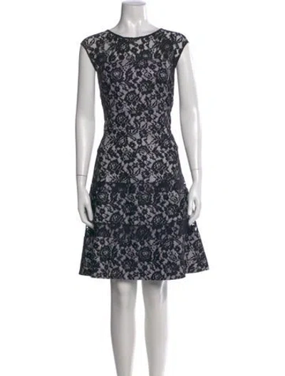 Pre-owned Kay Unger Nylon Knee-length Dress In Multi