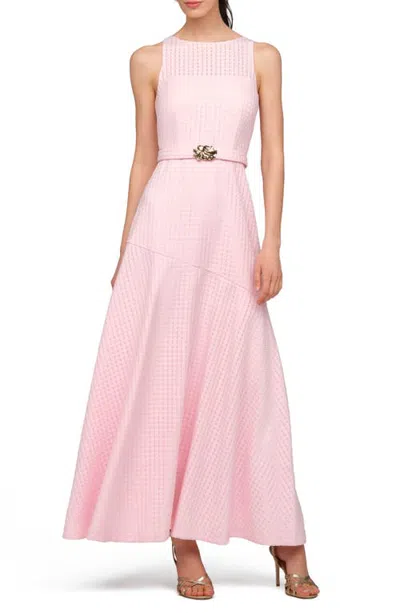 Kay Unger Odella Sleeveless Organza Gown In Multi