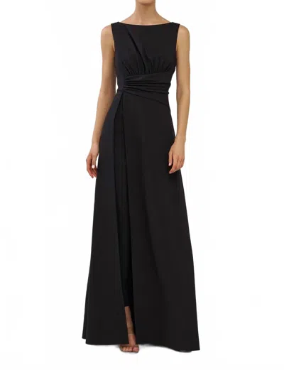 KAY UNGER PALMER WALK THRU JUMPSUIT IN BLACK