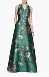 Kay Unger Rosalind Gown In Multi