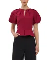 Kay Unger Terese Blouse In Red