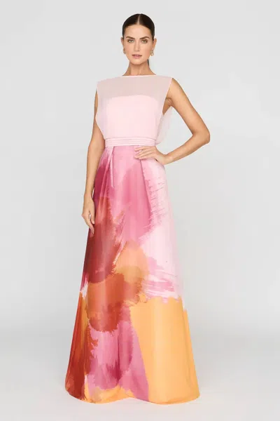 Kay Unger Tess Gown In Bloom Sunset Multi