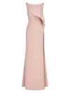 KAY UNGER WOMEN'S ANABELLA DRAPED RUFFLE GOWN