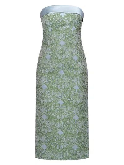 Kay Unger Women's Deborah Floral Tea-length Dress In Green