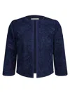 Kay Unger Harper Evening Jacket In Blue