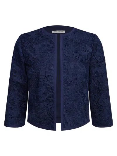 KAY UNGER WOMEN'S HARPER PAISLEY LACE CROP JACKET