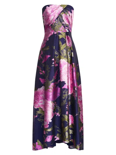 Kay Unger Women's Holly Floral Jacquard Gown In Multi