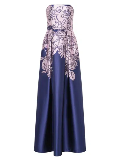 Kay Unger Leona Gown In Blue