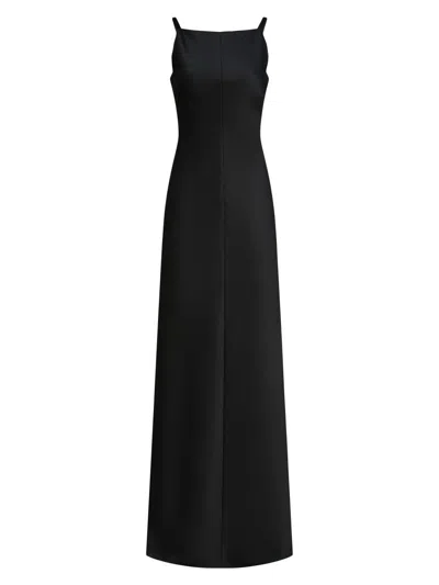 Kay Unger Women's Moira Bias-cut A-line Gown In Black
