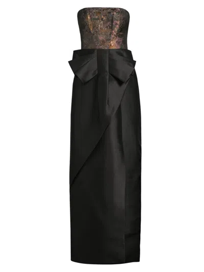 Kay Unger Women's Vanessa Metallic Strapless Column Gown In Multi