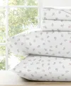 Kaycie Gray Printed Microfiber 4-pc. Sheet Set, Full In Multi