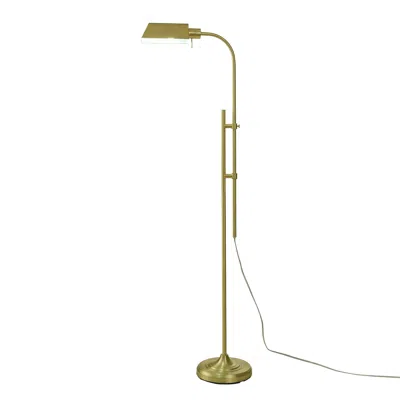 Kayestyle 1-light Modern Adjustable Brass Floor Lamp Gold