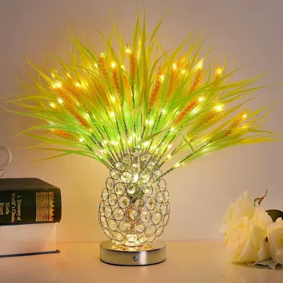 Kayestyle Birthday Gifts For Women Mom,18 Inch Wheat Stalks Decor Table Lamp,rechargeable Touch Flower Lamps,3