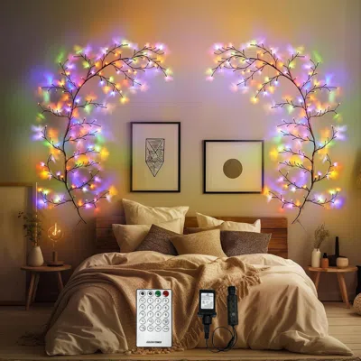 Kayestyle Enchanted Willow Vine Lights For Home Decor With 160leds, 8.2ft Voice-activated Wall Decoration Ligh