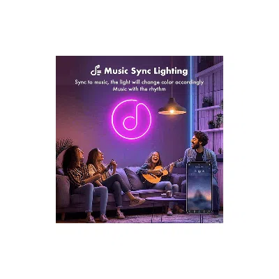 Kayestyle Neon Rope Lights, 50ft Rgb Led Strip Lights, Waterproof Ip67 Led Lights For Bedroom, Diy Design, Mus