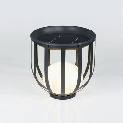 Kayestyle Outdoor Solar Power Led Plant Stand Set, Small