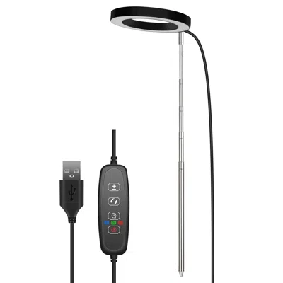 Kayestyle Plant Grow Light Led Full Spectrum Circle Growing Lamp With 3/9/12hours Auto Timer Setting 9 Dimmabl