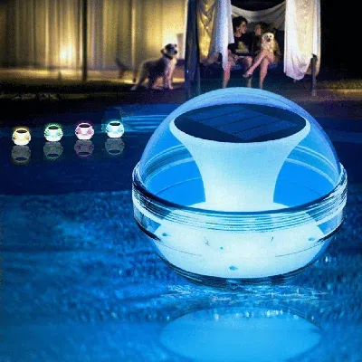 Kayestyle Swimming Pool Lights Solar Floating Light With Multi-color Led Waterproof Outdoor Garden Lights 1pc,