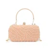Kayla + Ava Women's Pippa Hard Case W/top Handle Clutch In Pink In Pink